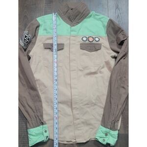Hot Topic Marvel Loki TVA Time Variance‎ Authority Button Up Shirt Mens Medium